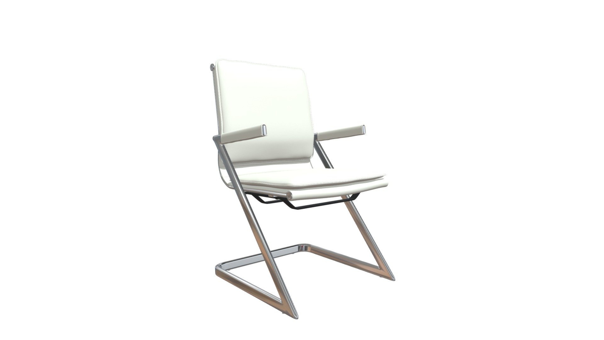 Lider Plus Conference Chair White 3d model