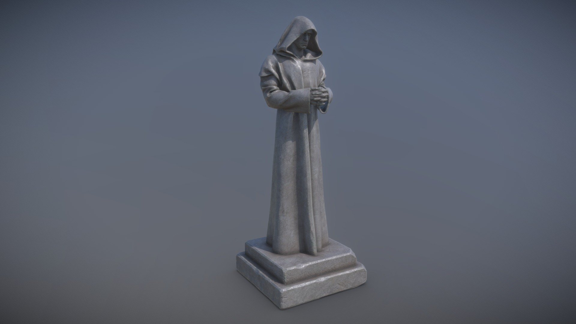 Robed Statue 3d model