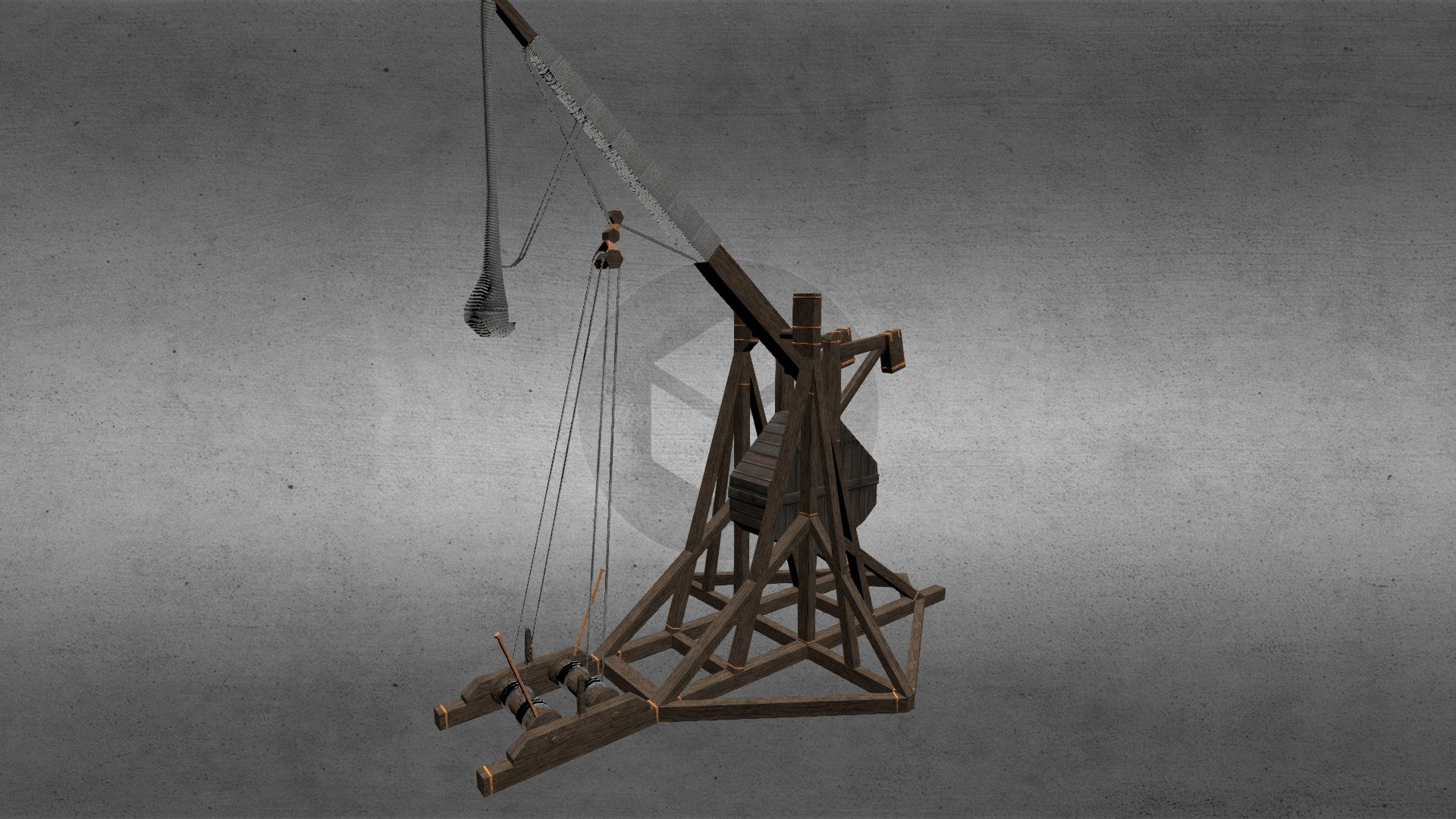 Trébuchet 3d model