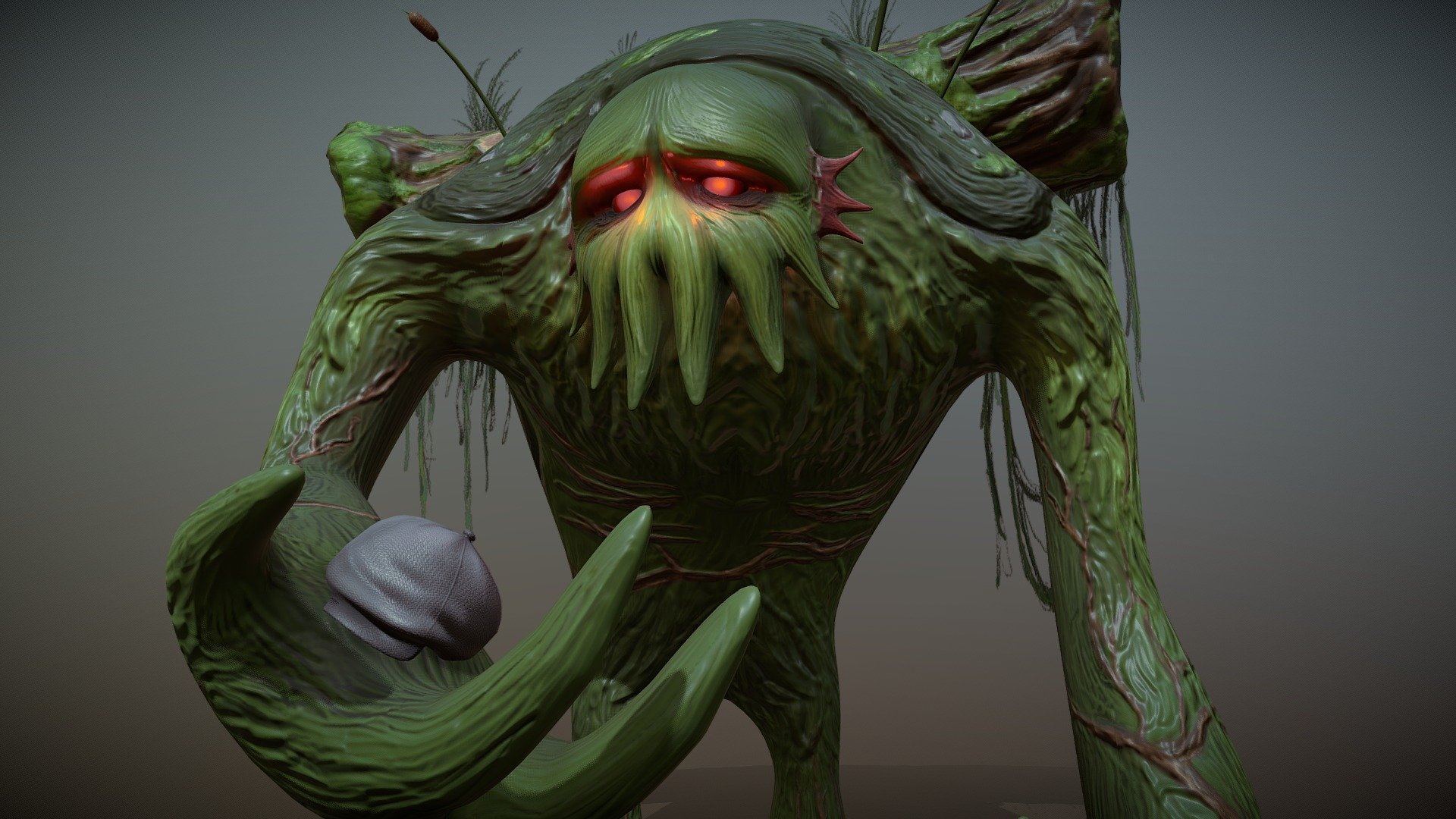 Swamp Monster Character 3d model