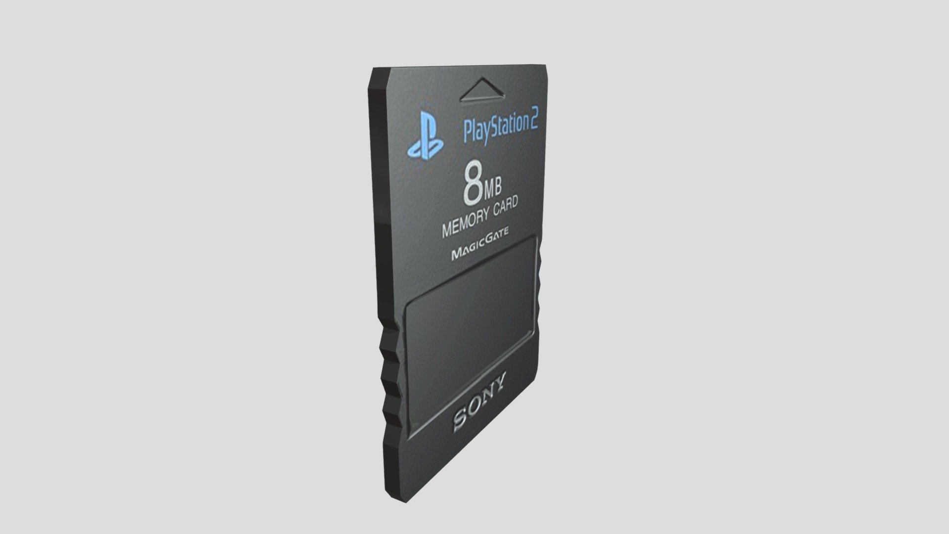 memory card ps2 3d model