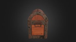 Treasure Box 3d Model in Maya