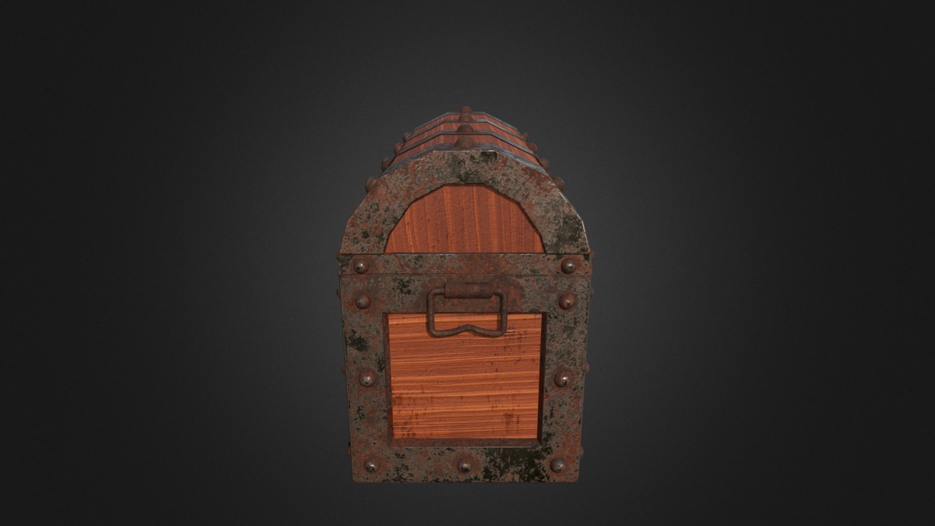 Treasure Box 3d Model in Maya 3d model