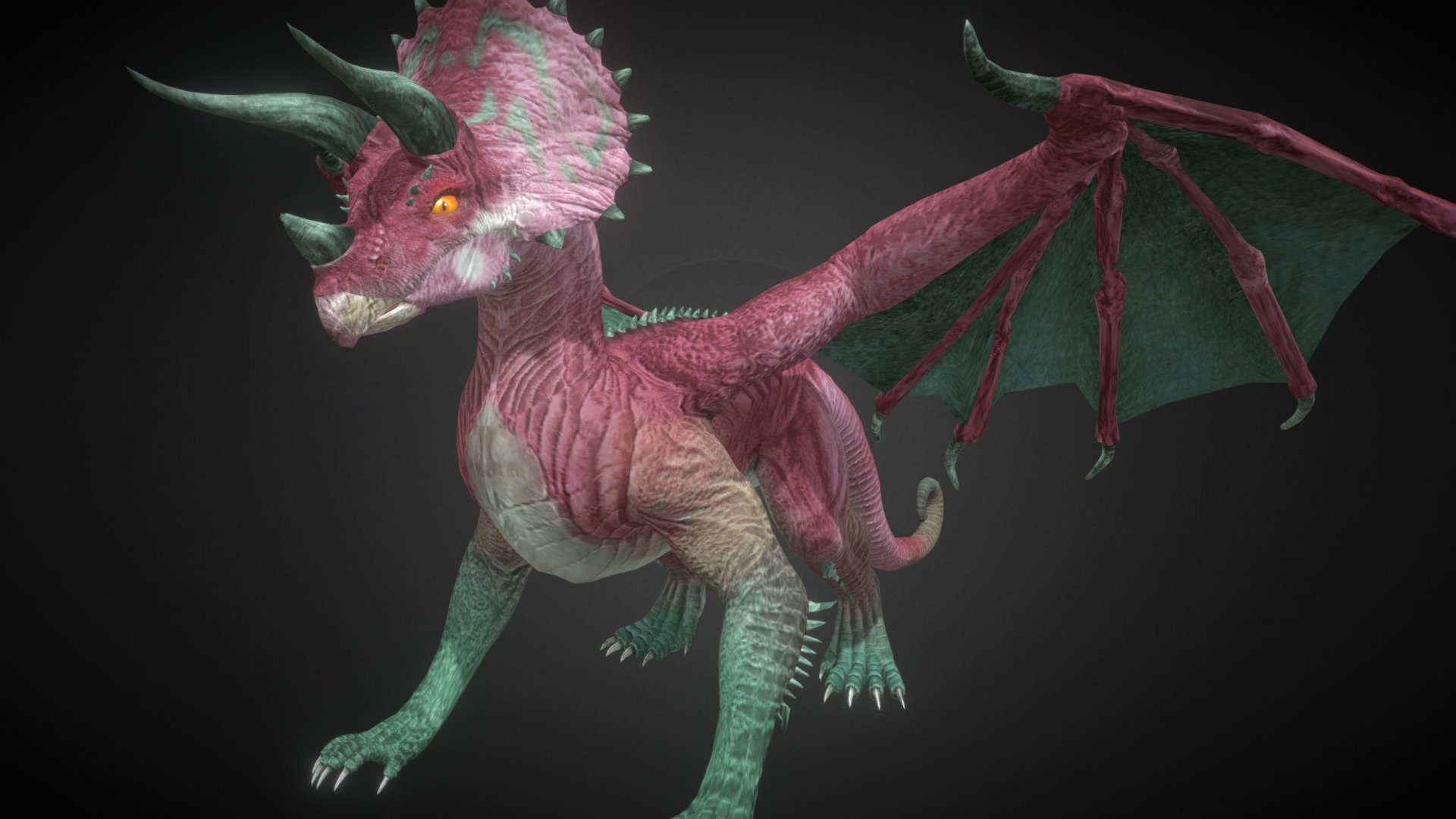 Dragón Definitivo Herbivoro 3d model