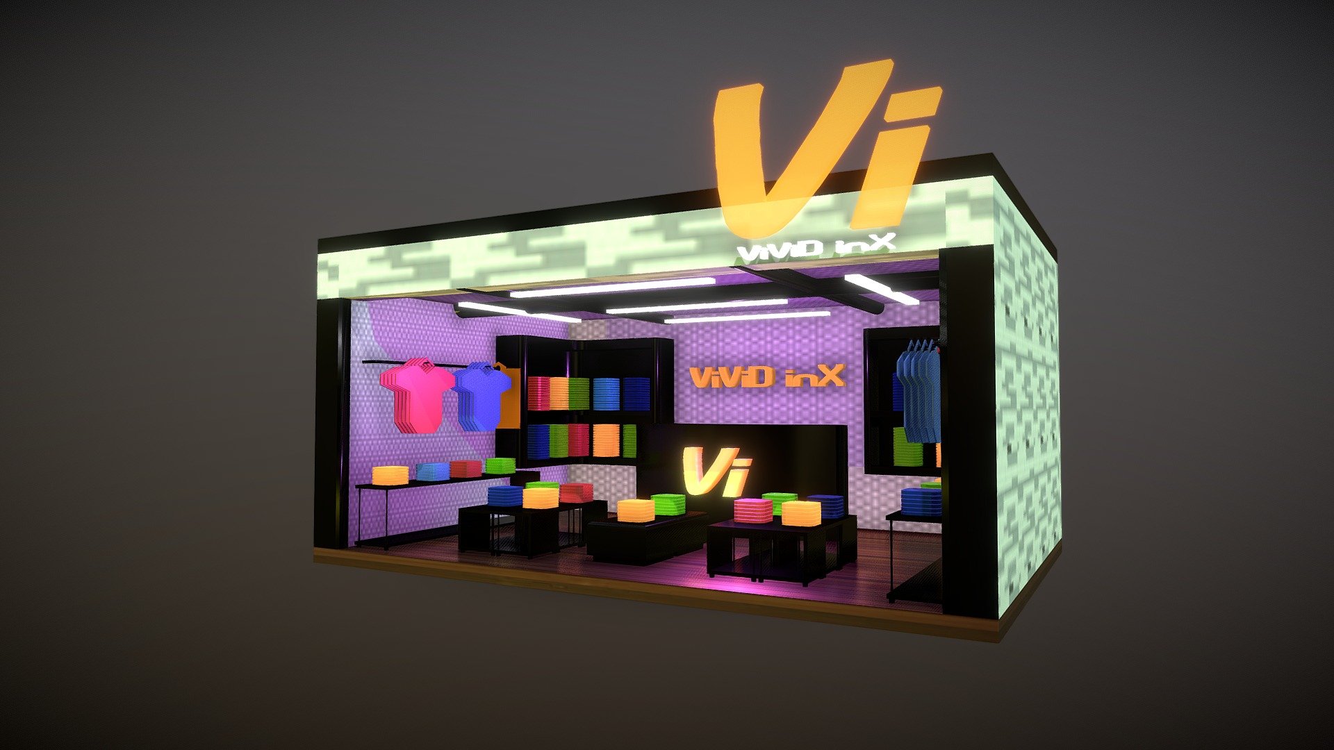 Boutique Store 3d model