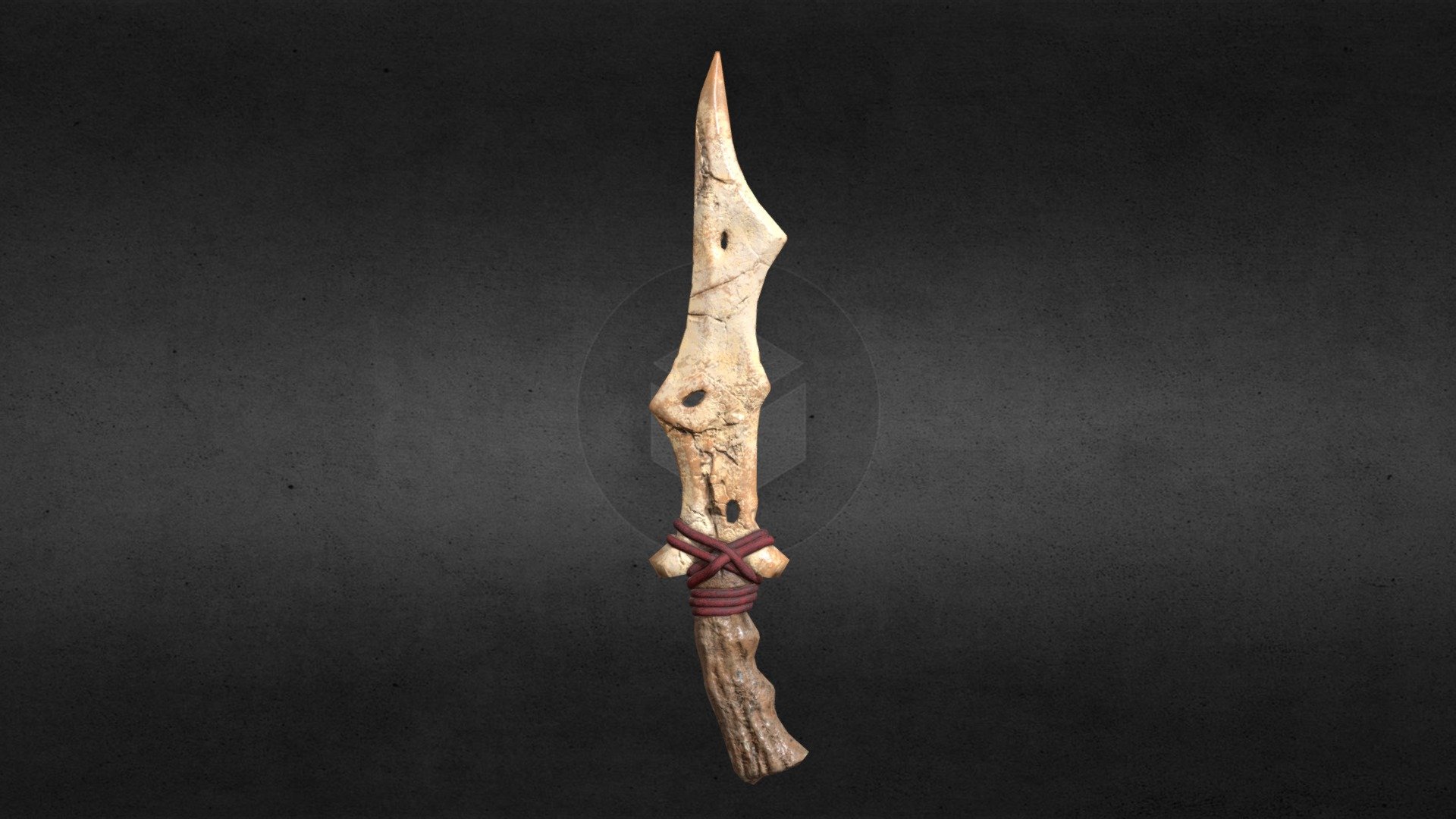 Bone Blade Knife 3d model