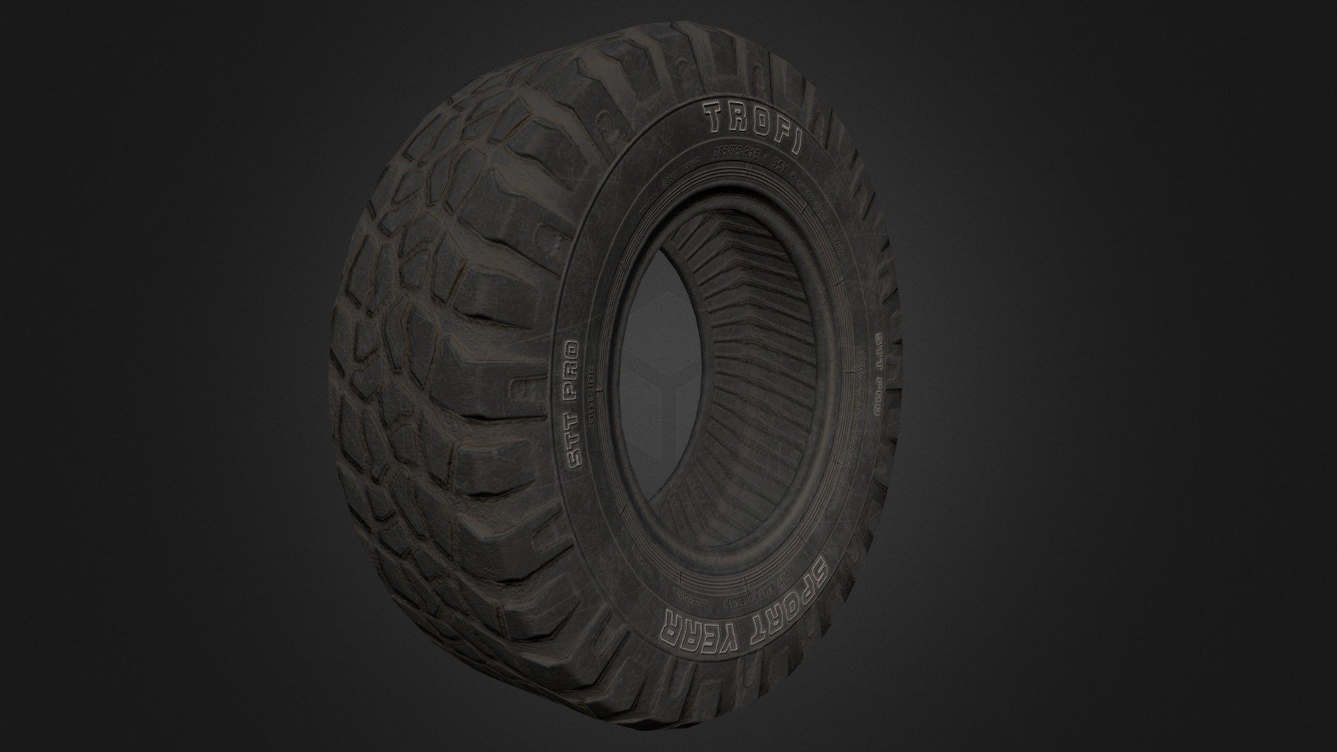 Off-road tire 3d model