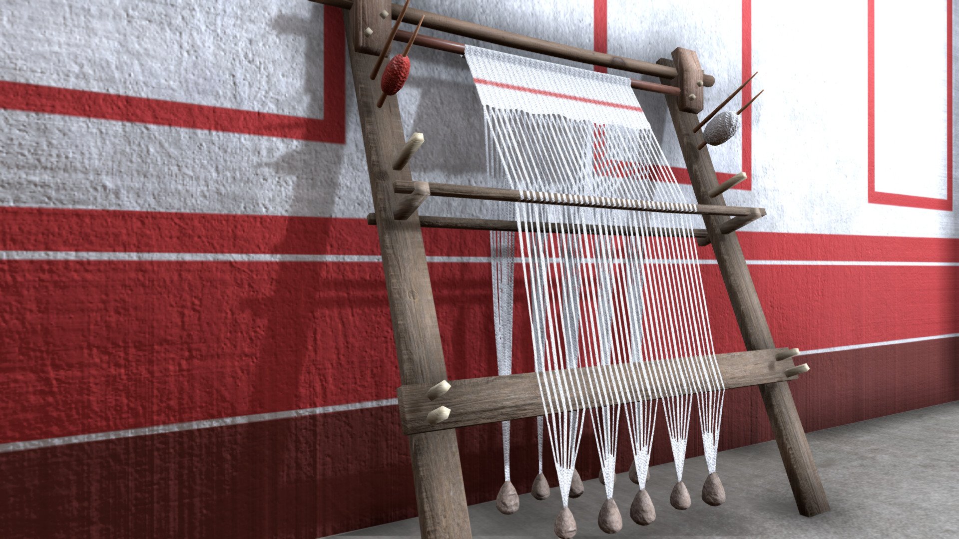 Greco-Roman loom 3d model