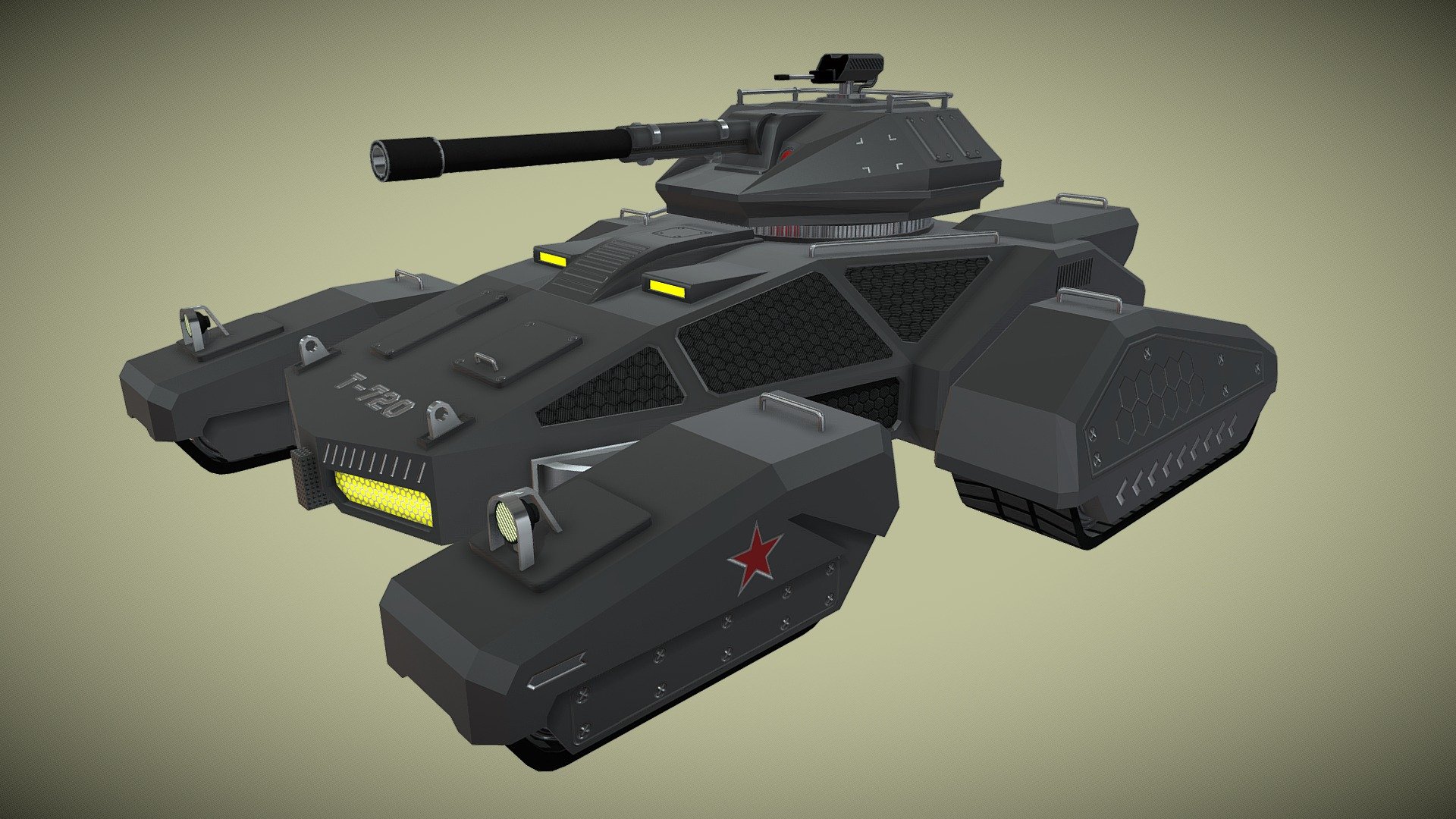 T-720 3d model