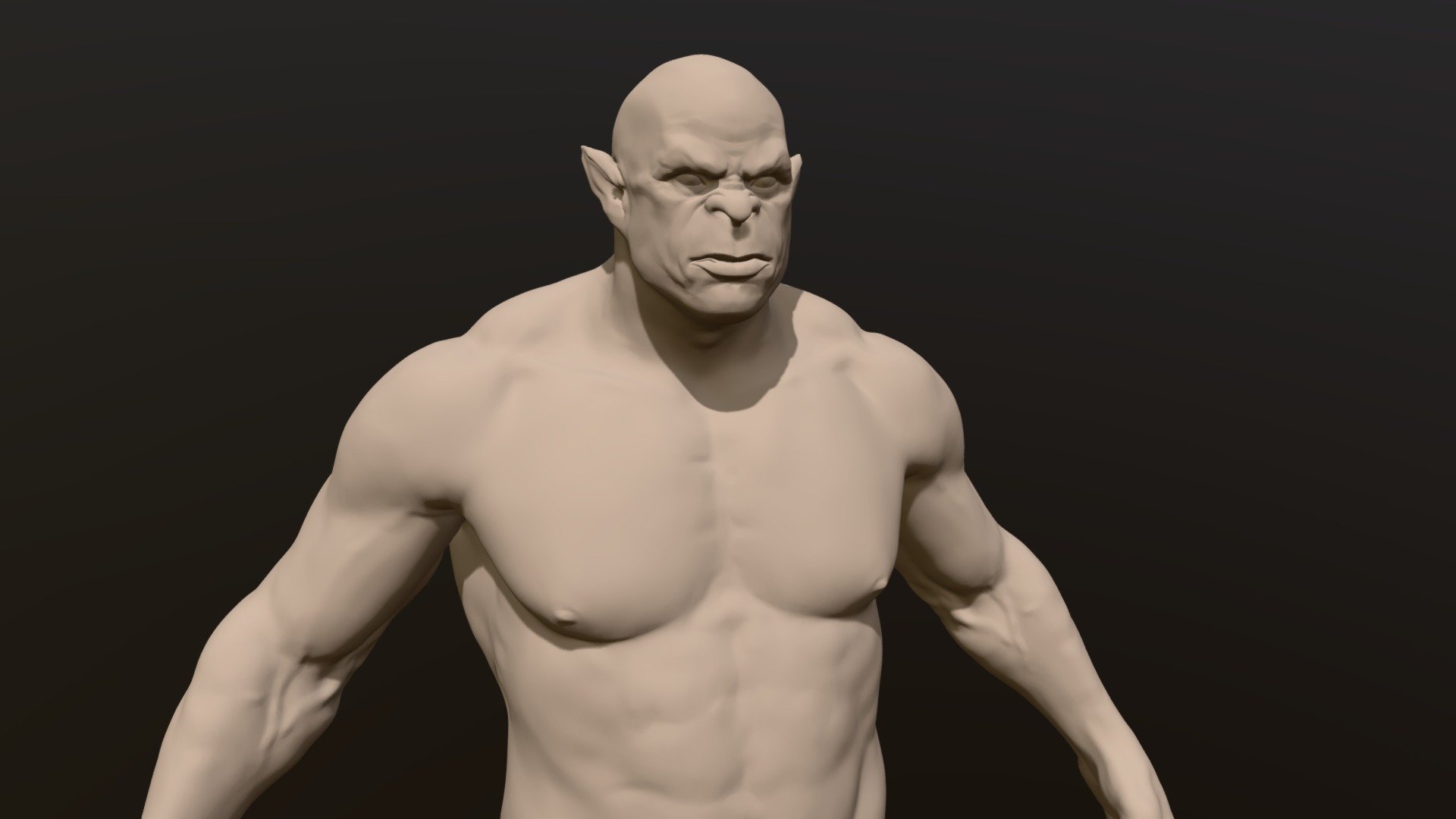 Bulky Orc sketch 3d model