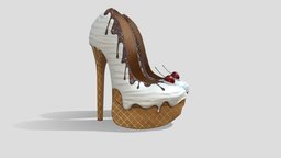 Female Biscuit High Heel Shoes