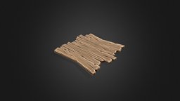 Stylized Low-poly Wood Floor