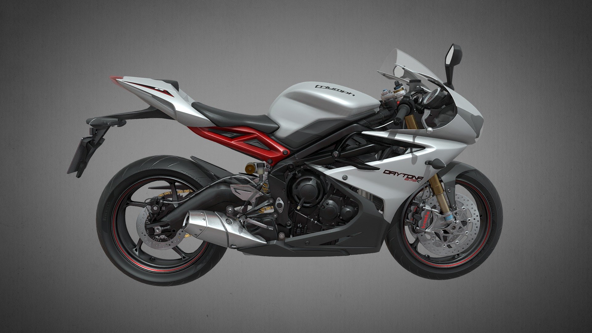 Triumph Daytona 675R 3d model