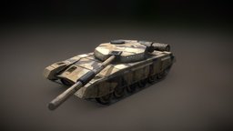 Low Poly T-72 Tank