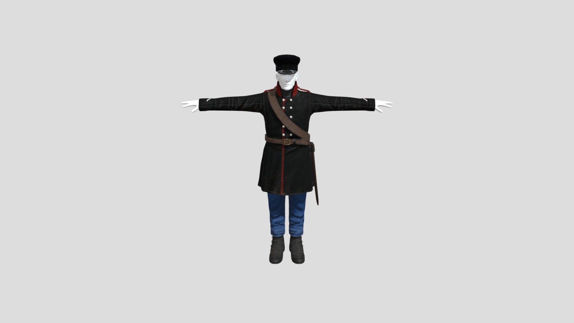 8bde uniform 3d model