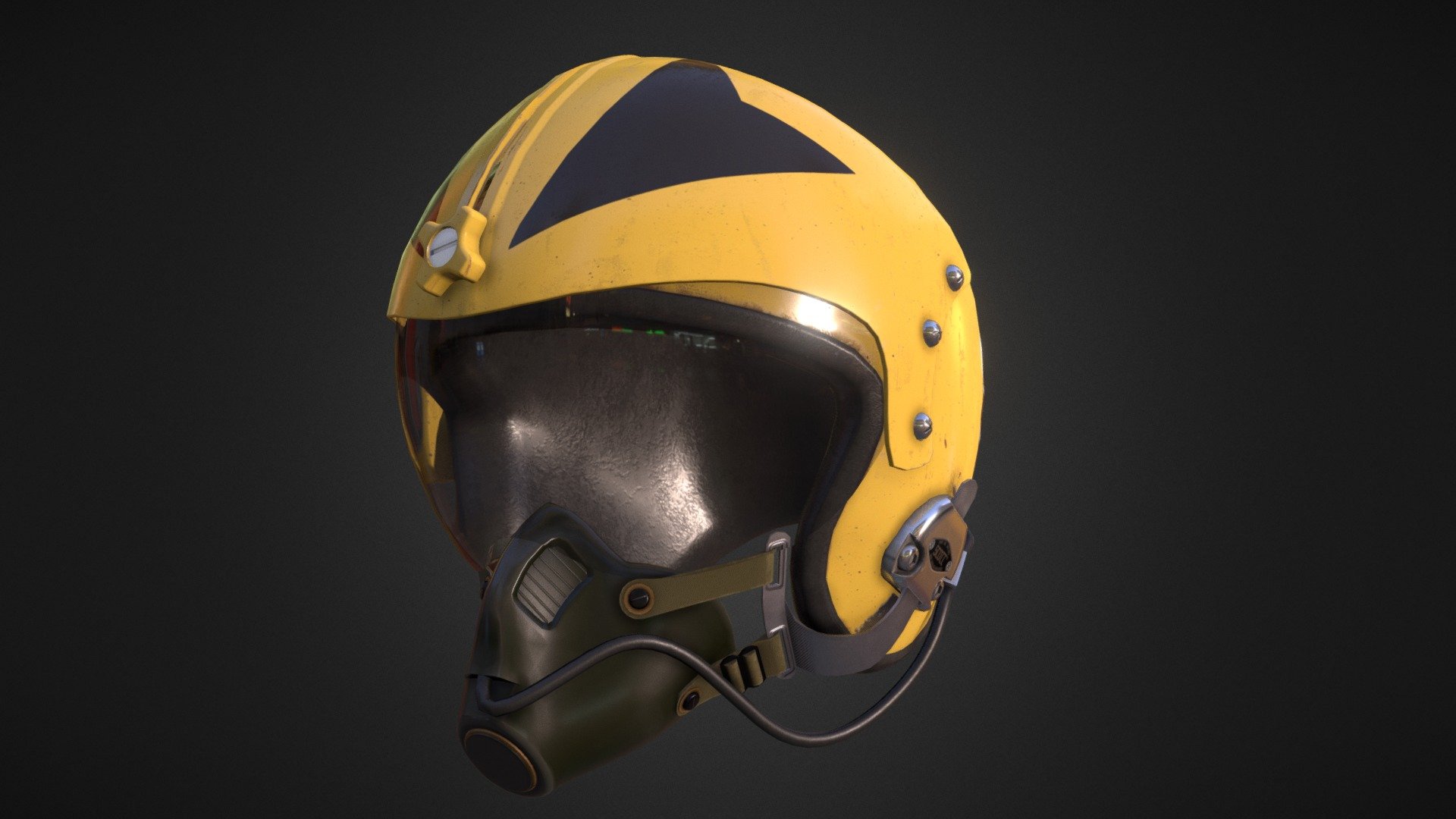 HGU-33/P Flight Helmet 3d model