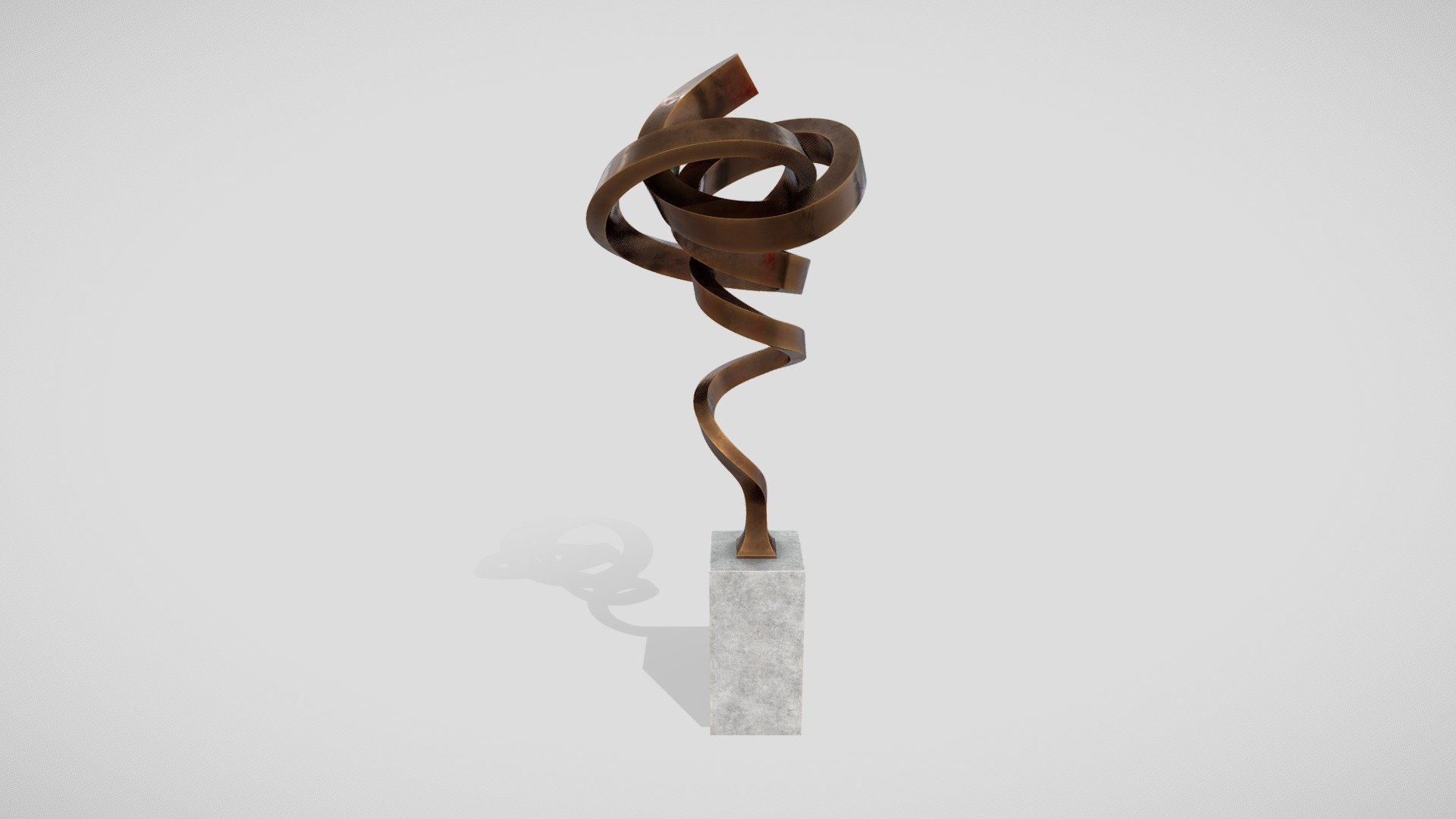 Modern Abstract Bronze Art Sculpture 31 3d model