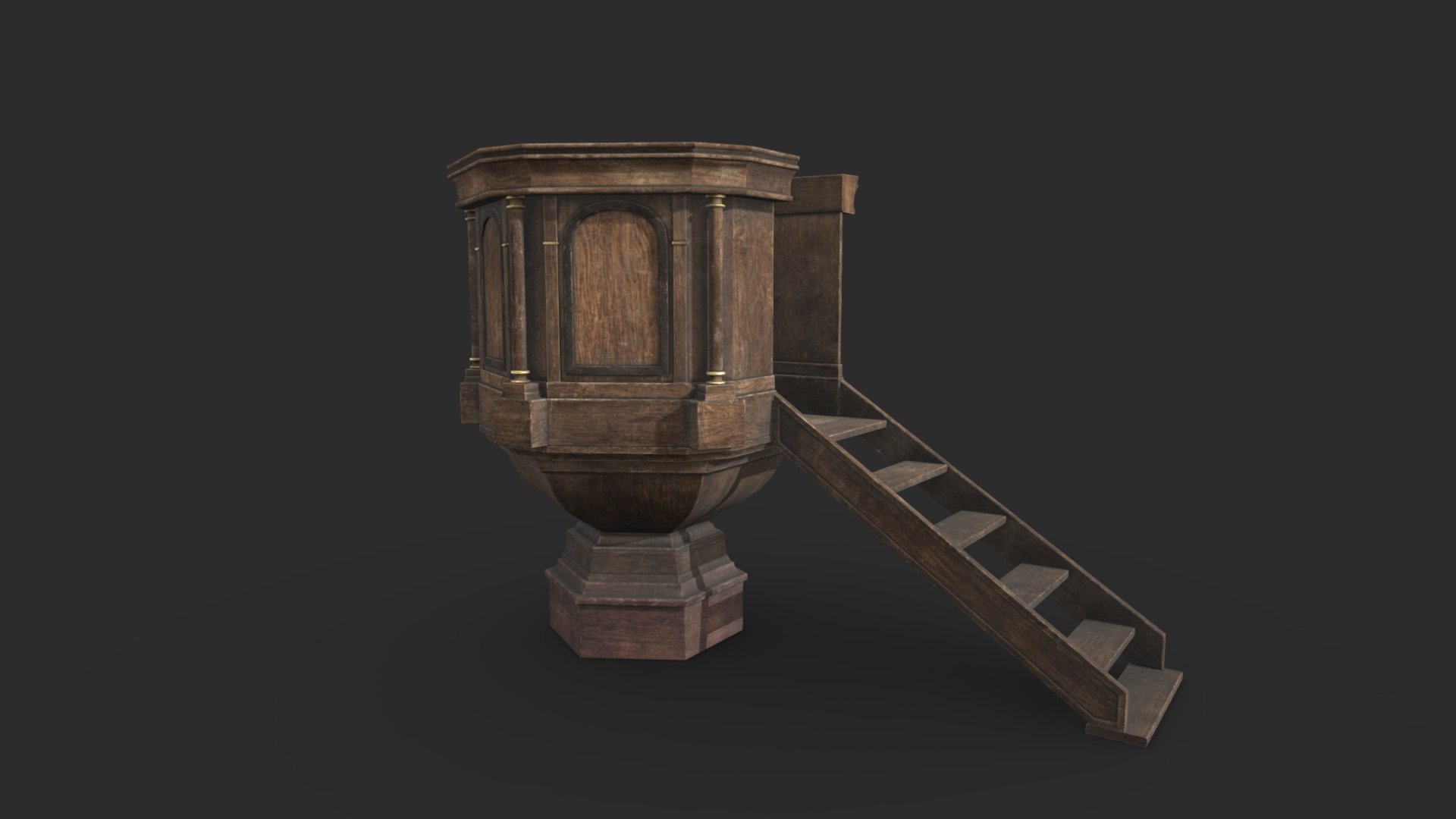 Church Pulpit 3d model