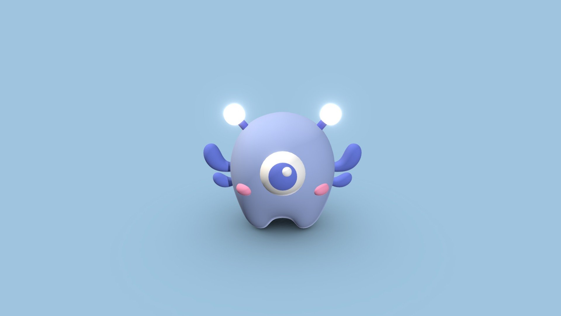 Cute monster model 3d model