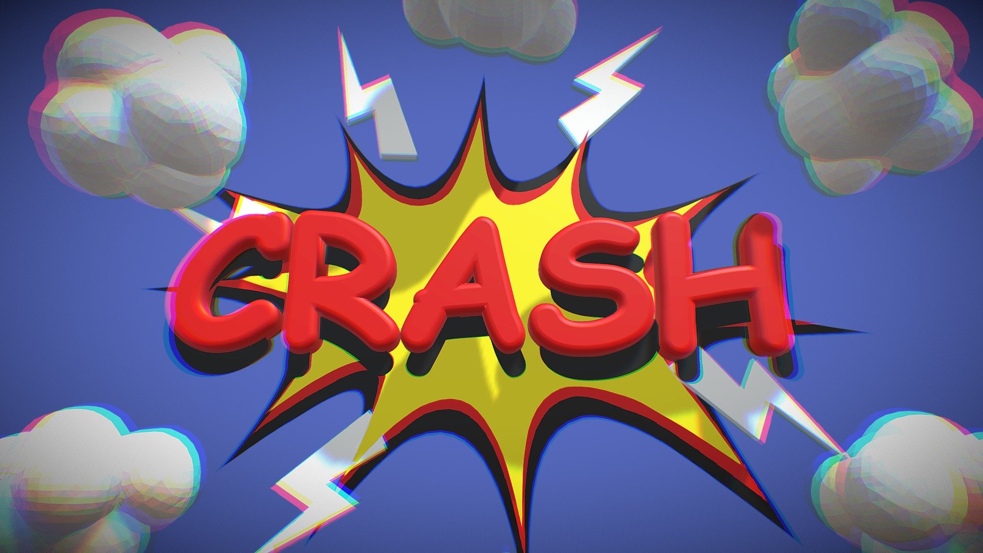 "Crash" FX for AR animated 3d model