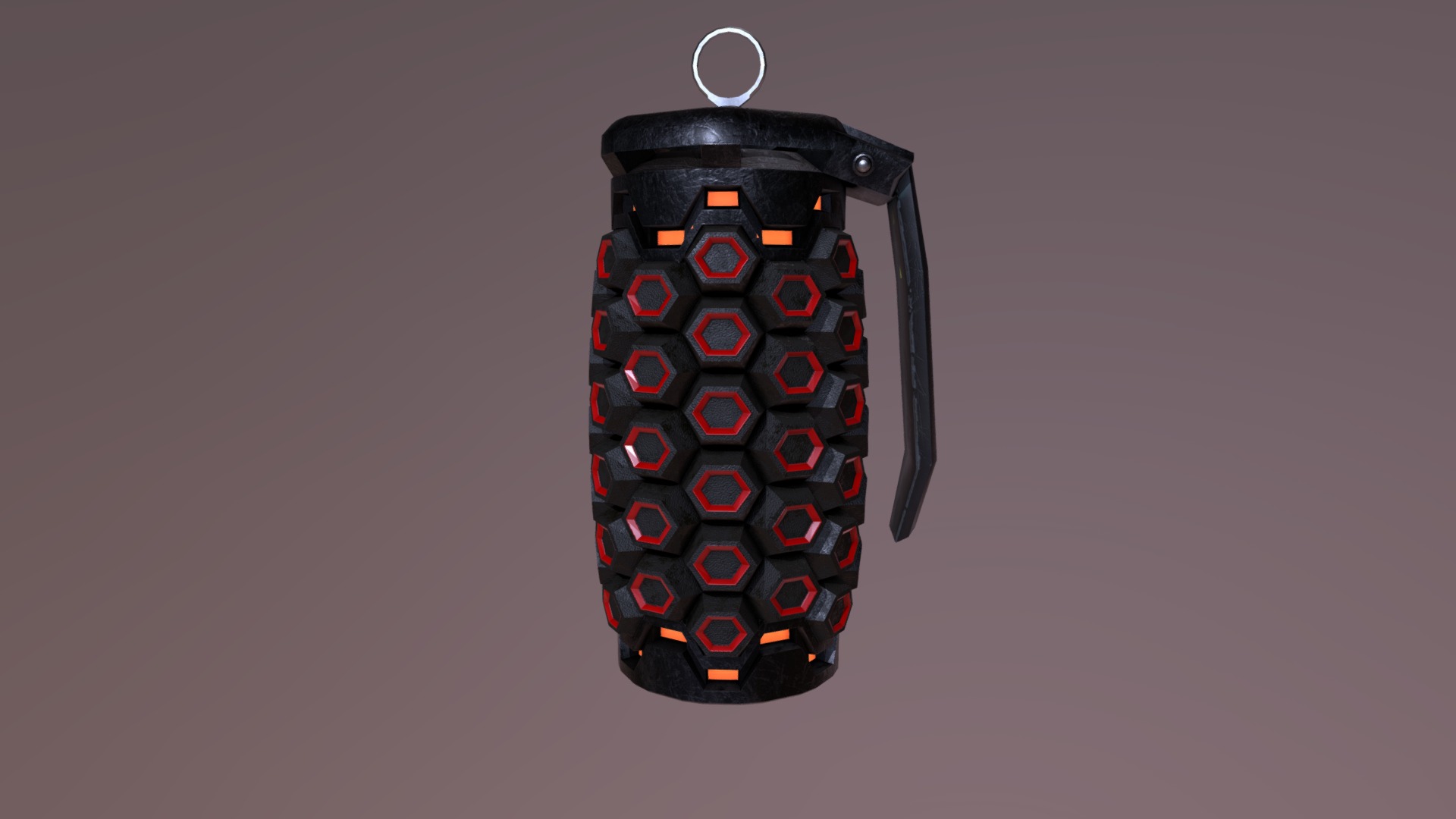 Sci-fi Explosive Grenade 3d model