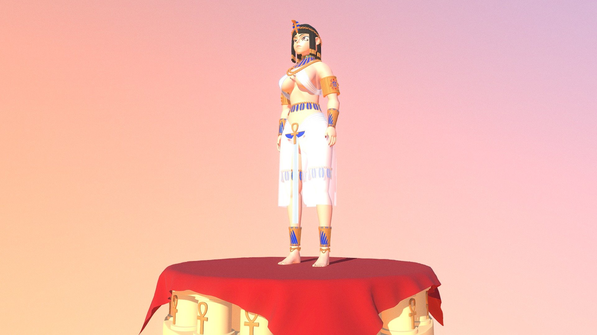 Cleopatre VII 3d model