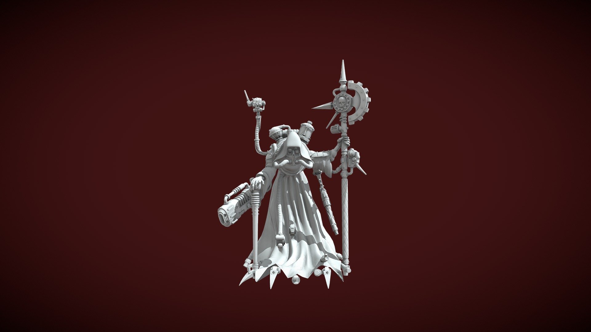 Warhammer 40.000 Tech-Priest (Fan Art) 3d model