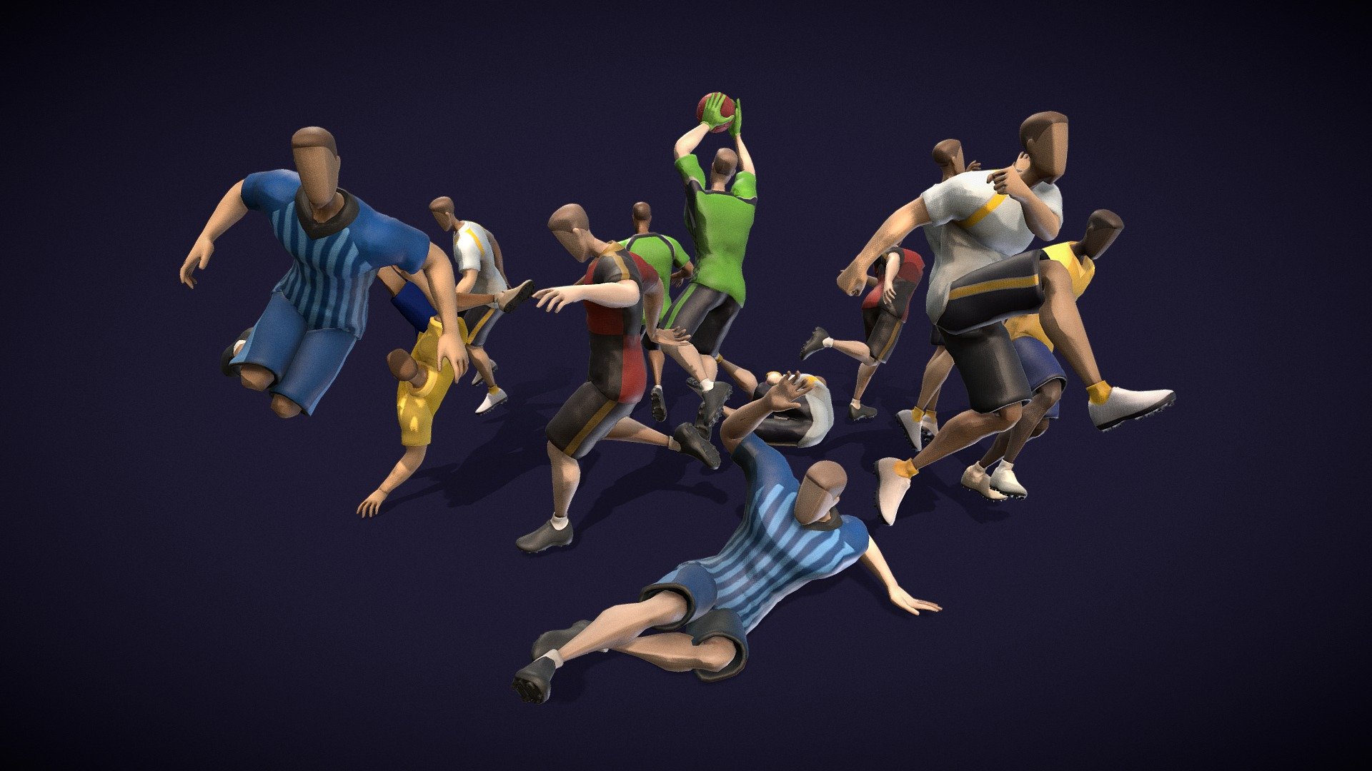 Studio33 Interactive_[soccer8]all_object 3d model