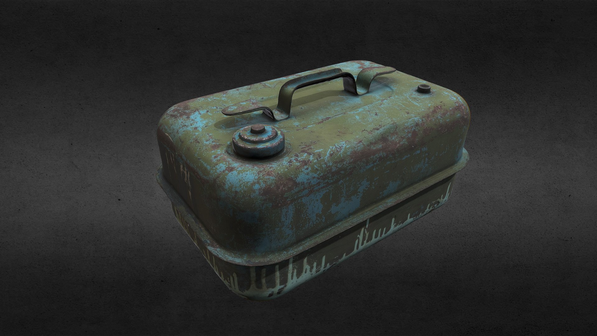 Old USSR Soviet Fuel Canister 3d model