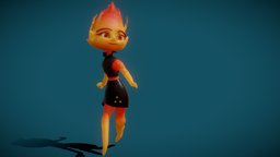 Ember Lumen Pixar Elemental Animated PBR