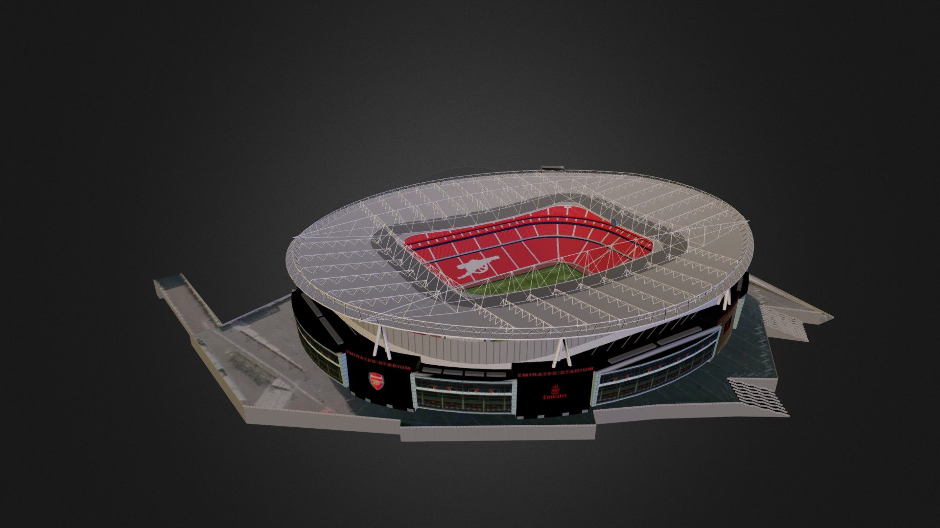 Emirates Stadium 3d model