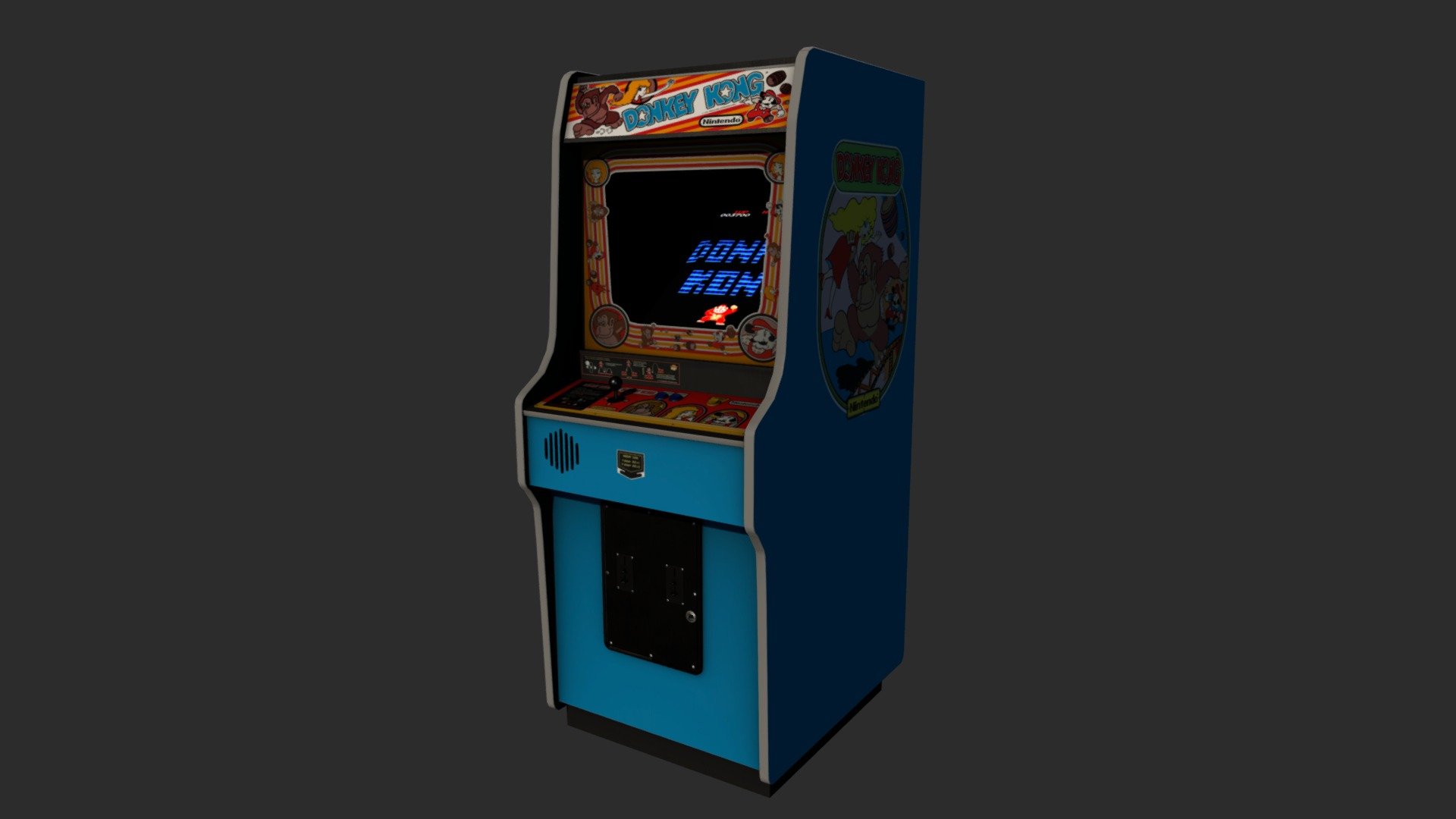 Donkey Kong Arcade Cabinet 3d model