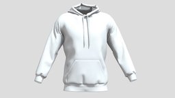 Hoodie White PBR Realistic