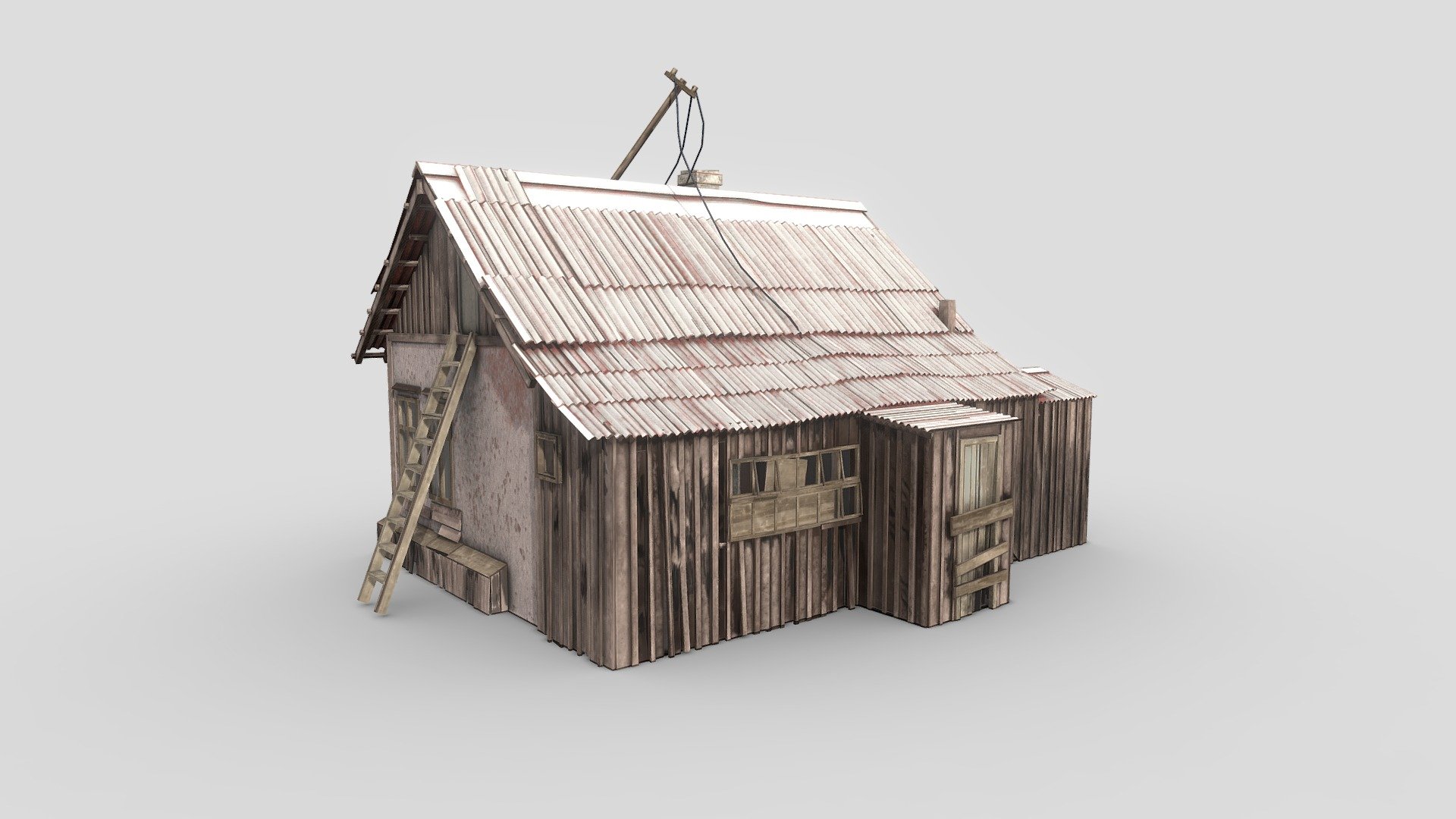 Abandoned House 3d model