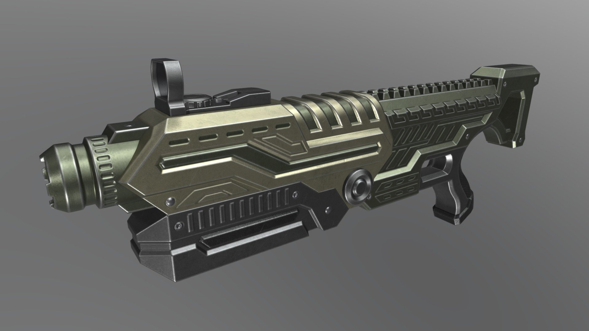 Sci-Fi Gun 3d model