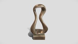 Abstract Bronze Art Sculpture 04