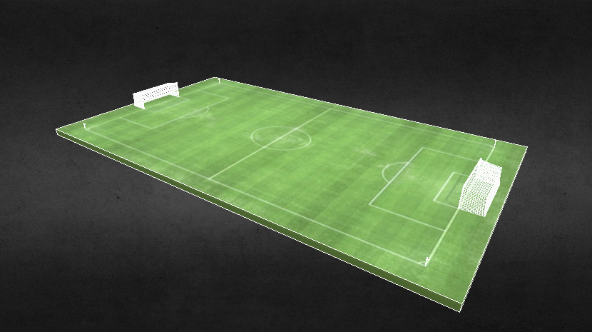 Terrain de Football 3d model