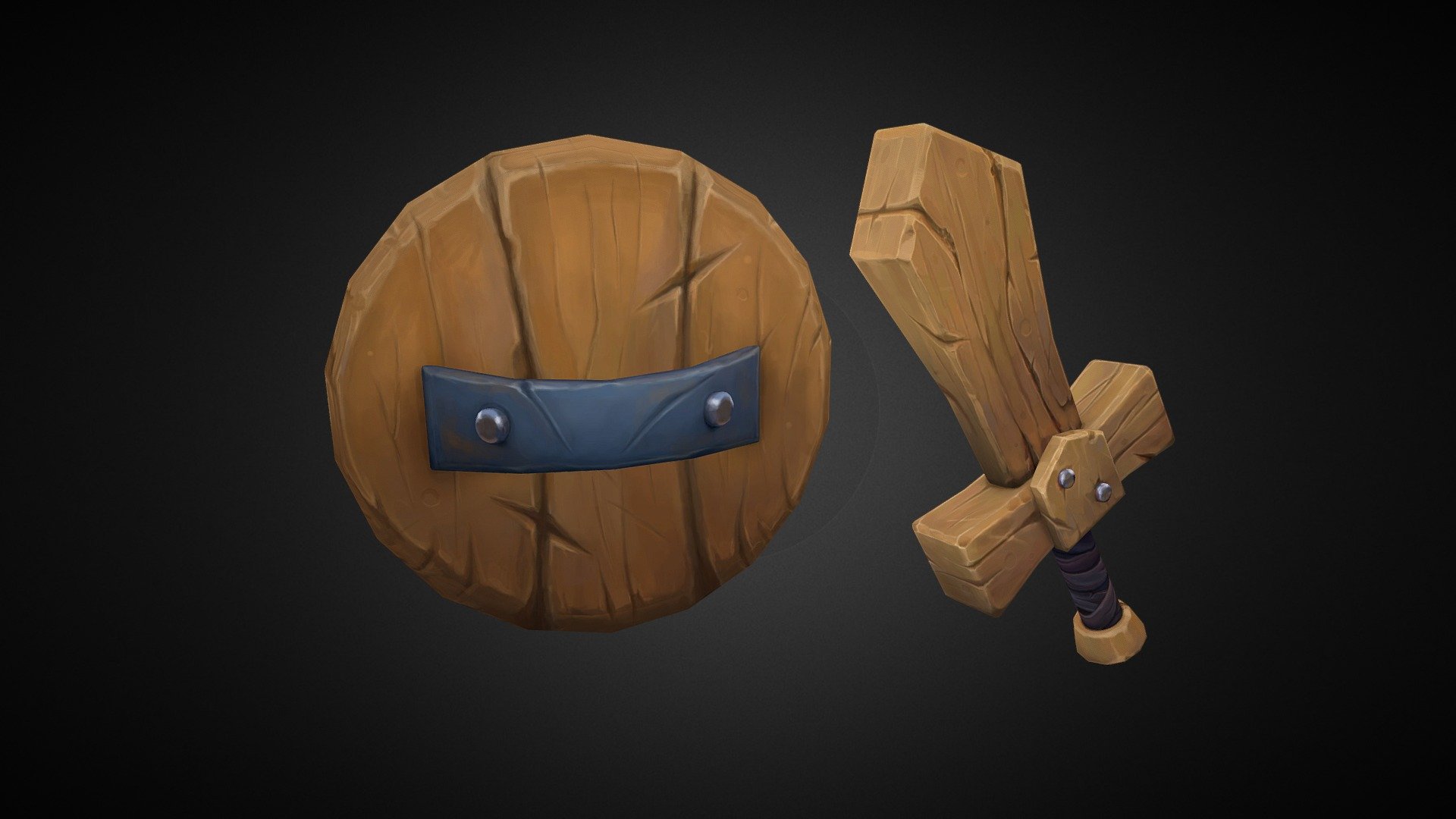 Sword and Shield 3d model