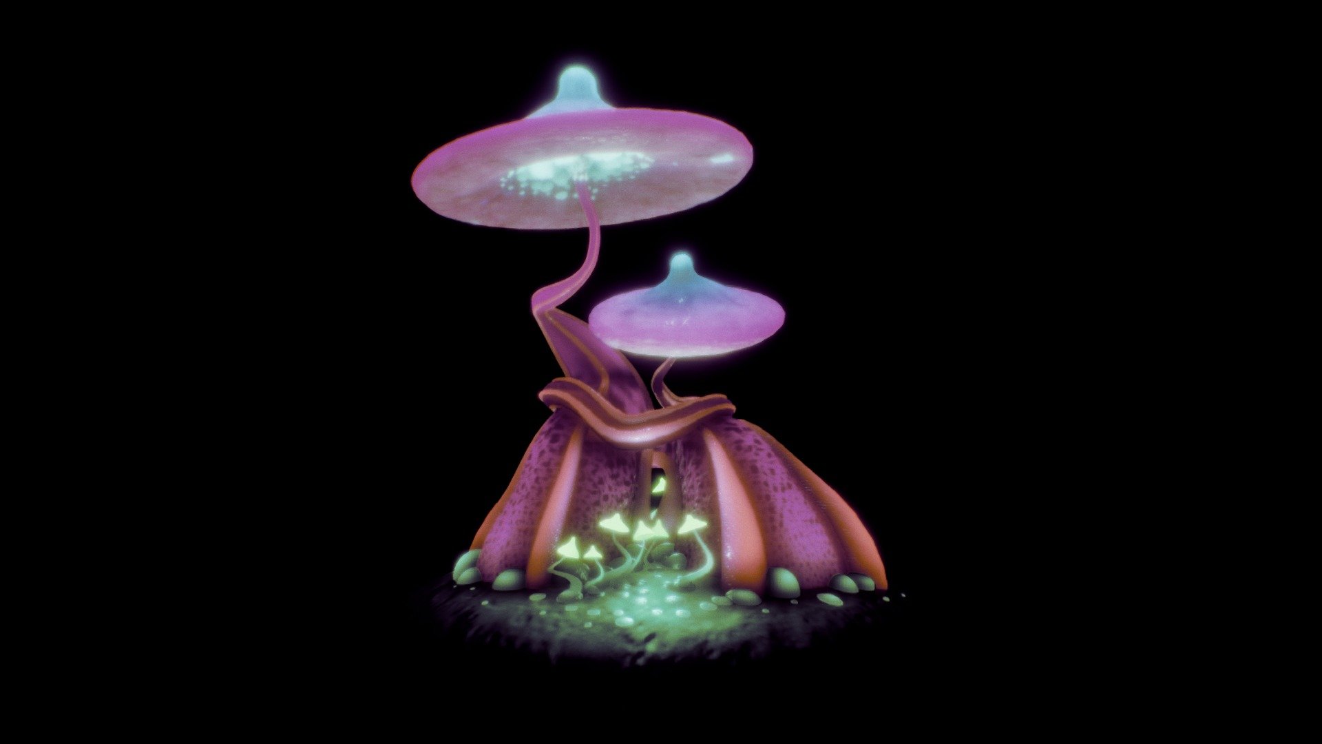 Mushroom Magic 3d model