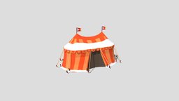 Low poly camping tent 2