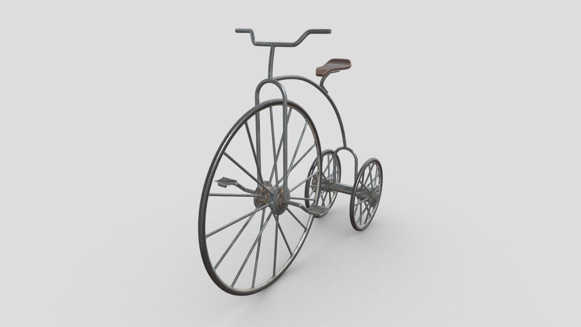 Retro bike 3d model