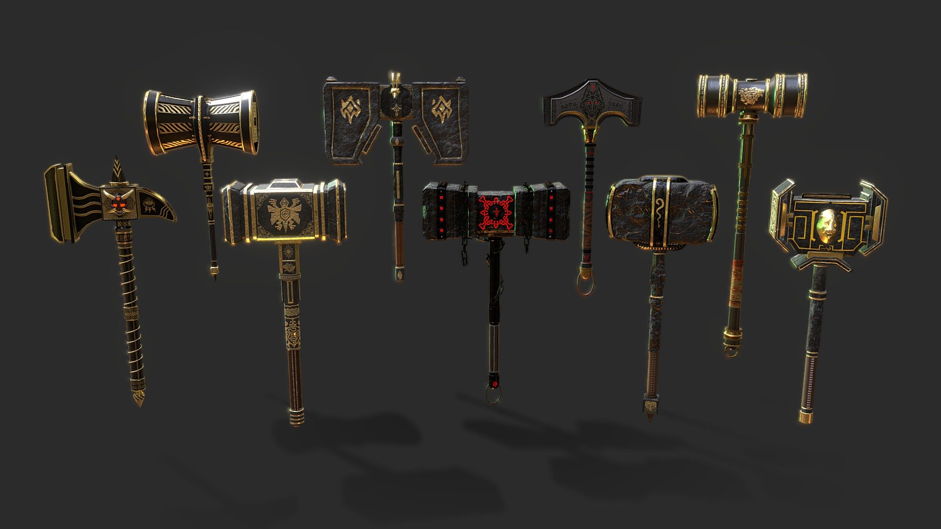 MW-9 War Hammer Bundle 3d model