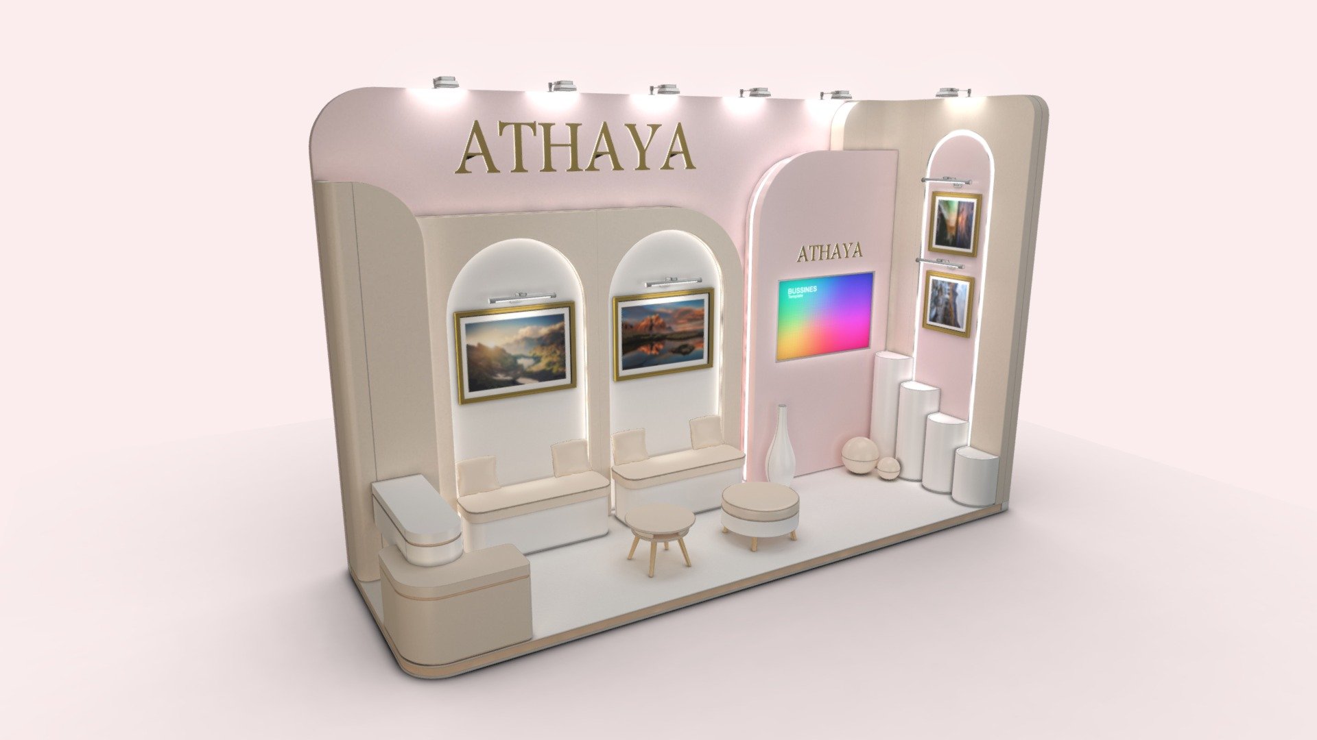 EXHIBITION STAND 2204 12 Sqm 3d model