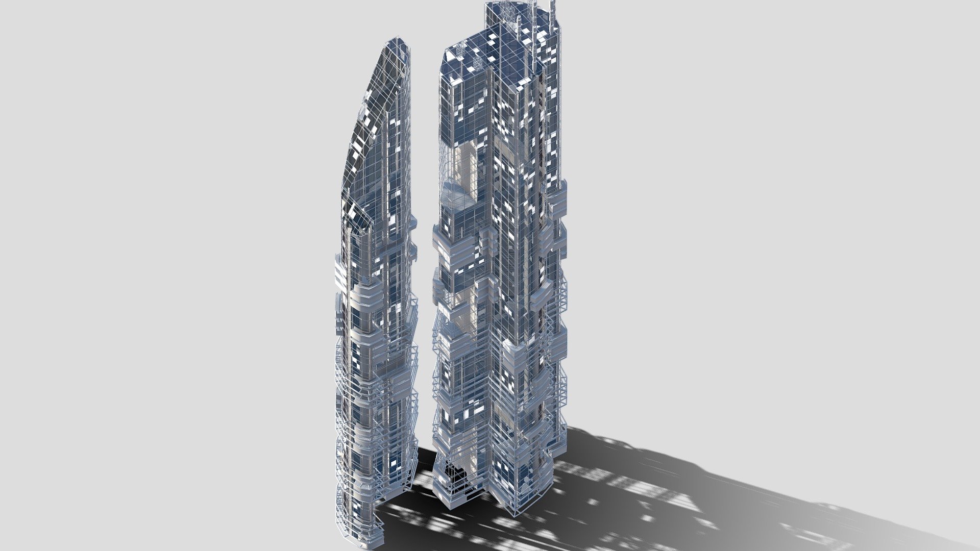 Futurisitc Skyscraper 2007 3d model