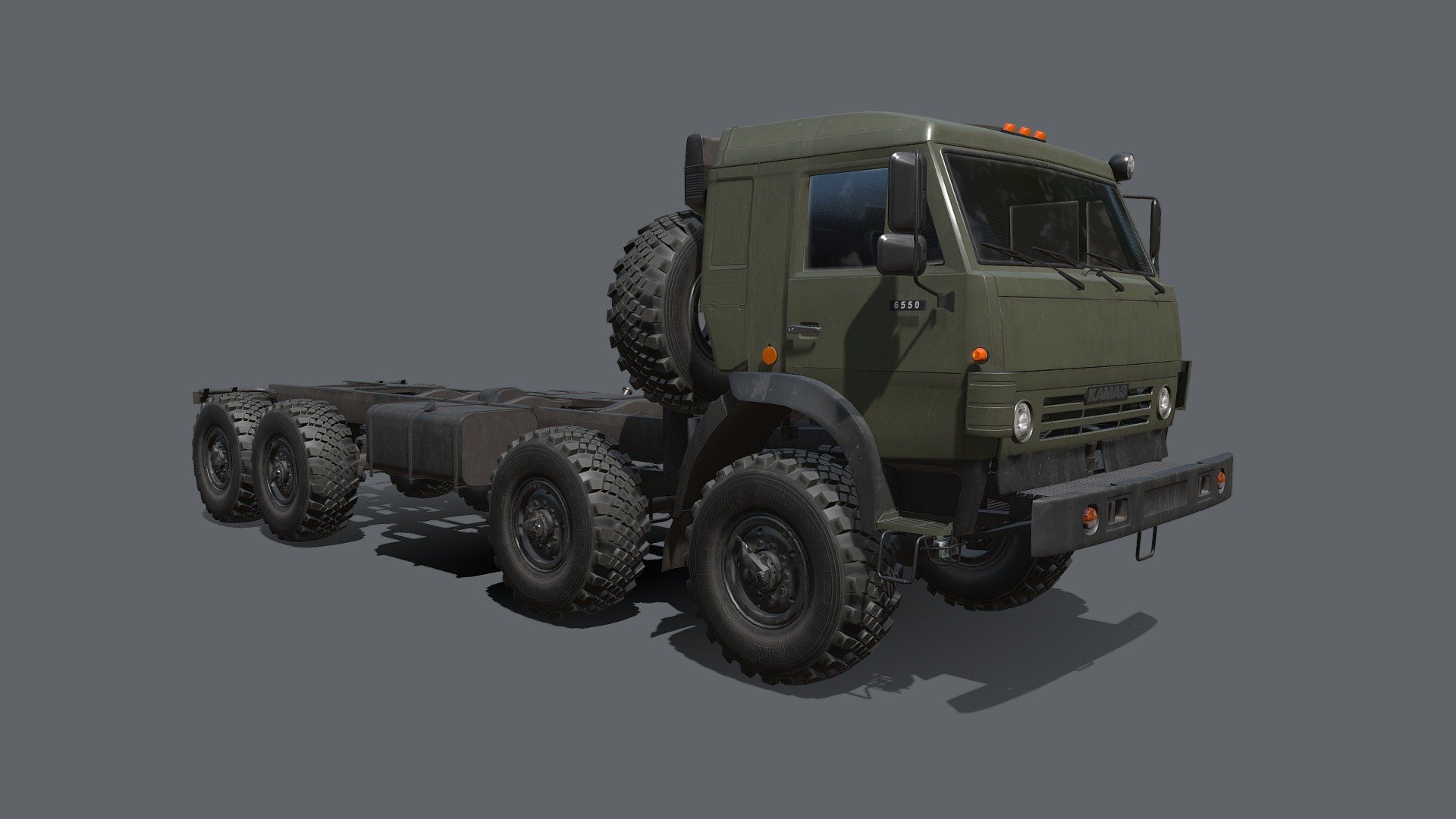 Kamaz-6350 Heavy utility truck 3d model