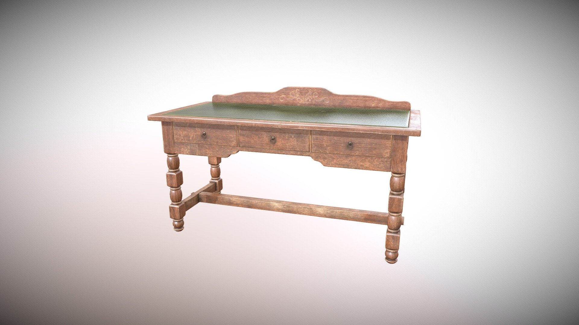 Old Desk 3d model