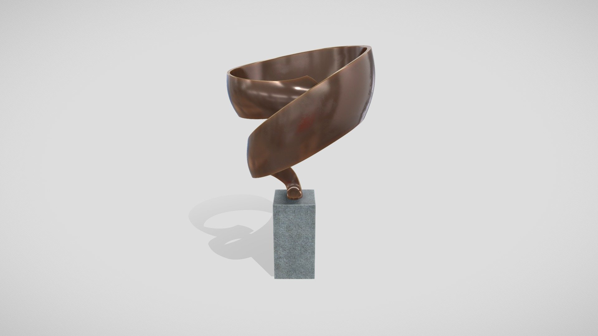 Modern Abstract Bronze Art Sculpture 29 3d model