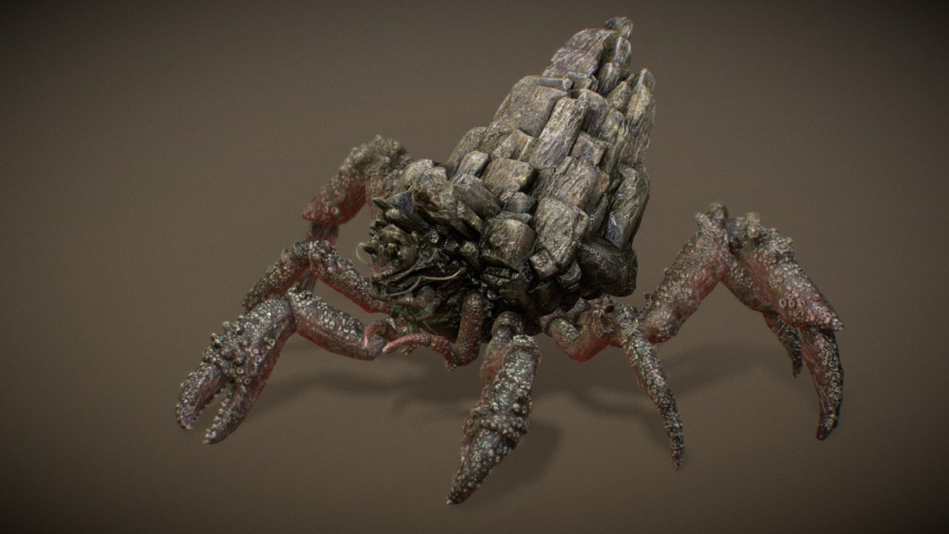 Crab mountain 3d model