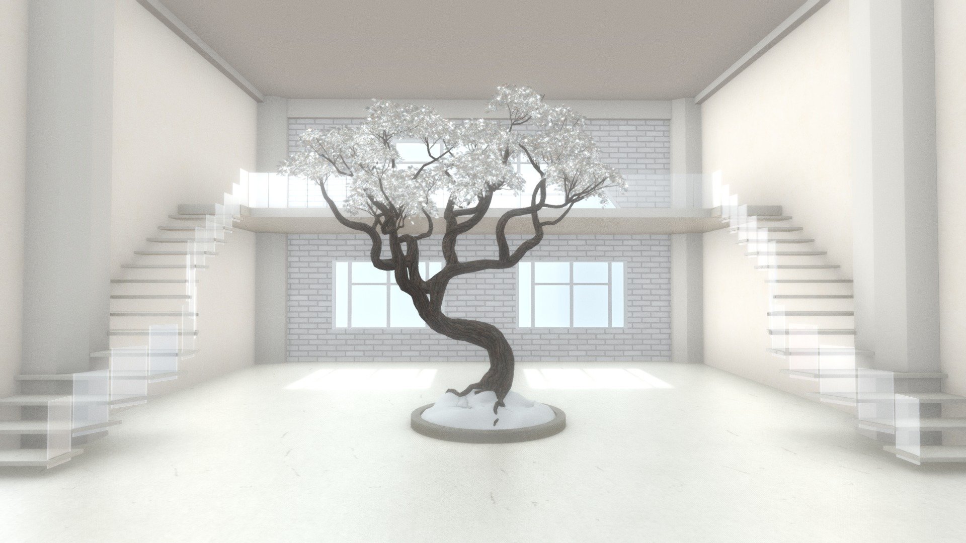 VR Staircase Art Gallery Nov. 2020 3d model