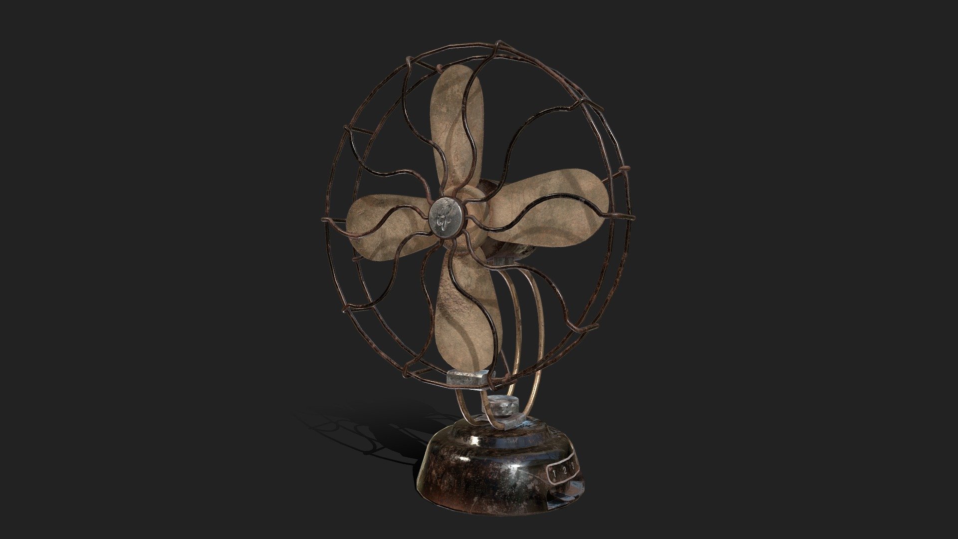 Antique Fan 3d model